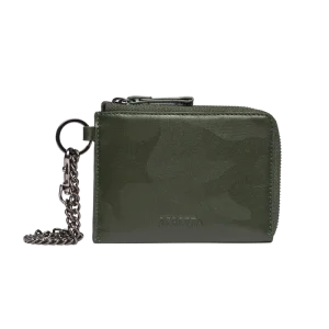BERETTA ZIPPED POUCH WITH CHAIN GREEN