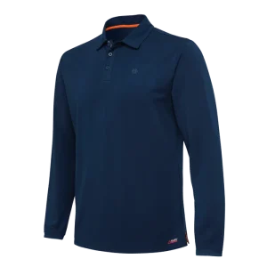 BERETTA TECH CORPORATE POLO LS BLUE TOTAL ECLIPSE