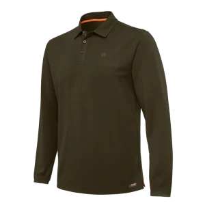BERETTA TECH CORPORATE POLO LS GREEN MOSS