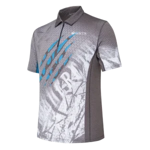BERETTA RUSH SCRATCH POLO SHIRT BLACK & BLUE EXCELL
