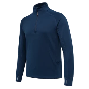BERETTA STRETCH TECH HALF ZIP FLEECE BLUE TOTAL ECLIPSE