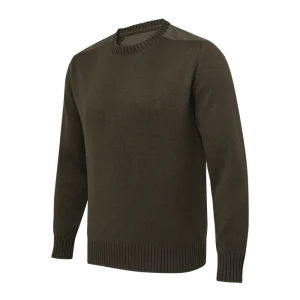 BERETTA WILTON CREW NECK TECH SWEATER MOSS & BROWNBARK