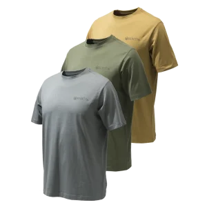 BERETTA SET OF 3 CORPORATE T-SHIRT COYOTE SMOKED PEARL GREEN