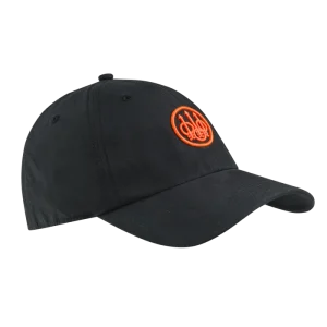 BERETTA SANDED EVO CAP BLACK ORANGE LOGO